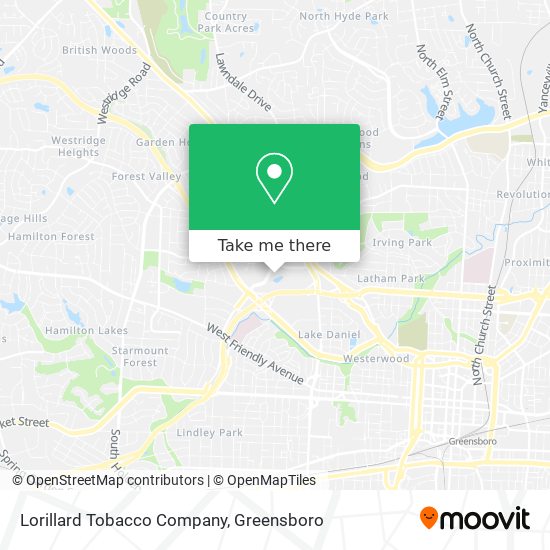 Lorillard Tobacco Company map