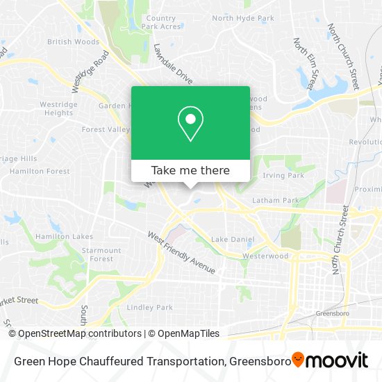 Mapa de Green Hope Chauffeured Transportation