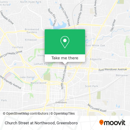 Church Street at Northwood map