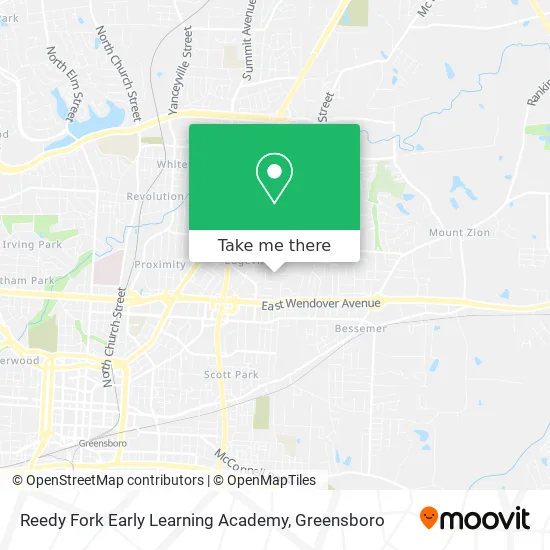 Reedy Fork Early Learning Academy map