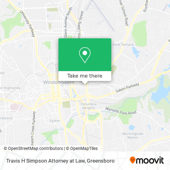Travis H Simpson Attorney at Law map