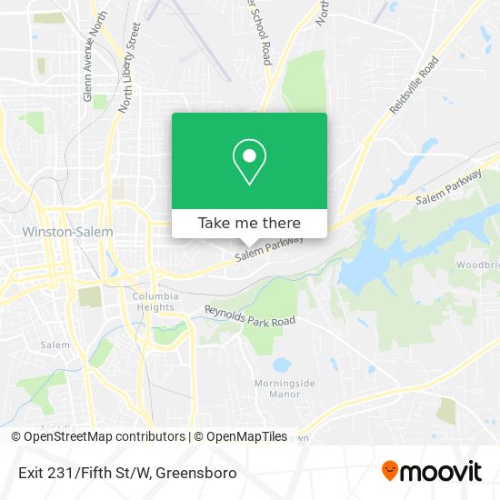 Exit 231/Fifth St/W map