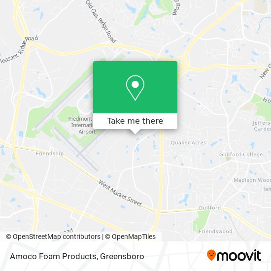 Amoco Foam Products map