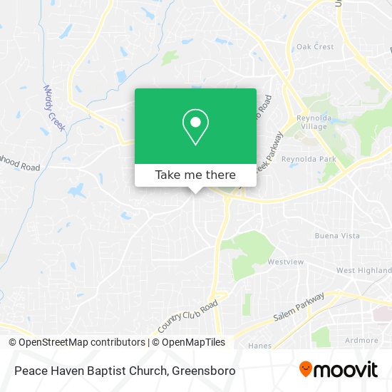 Mapa de Peace Haven Baptist Church