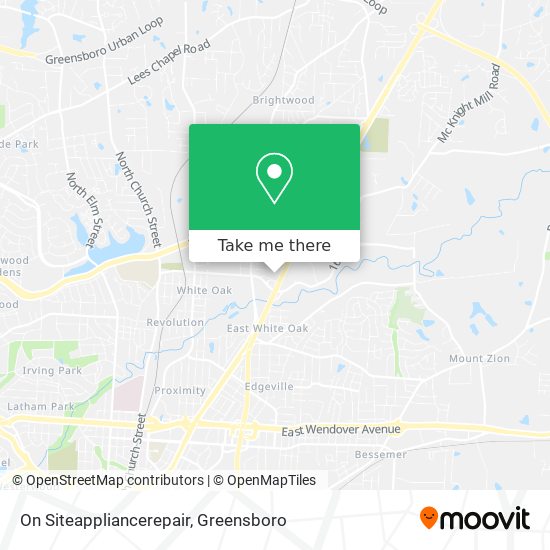 On Siteappliancerepair map