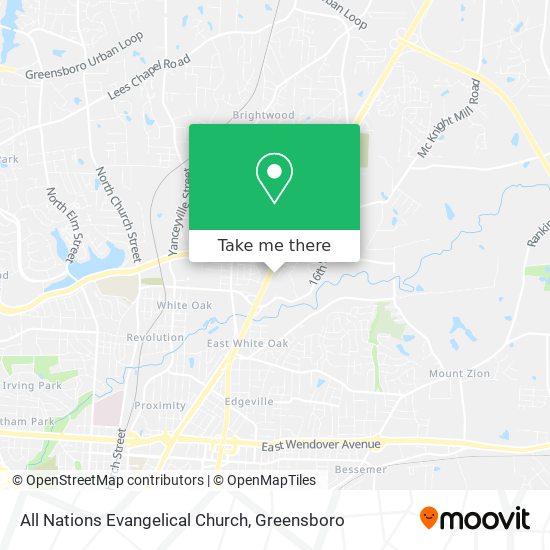 Mapa de All Nations Evangelical Church