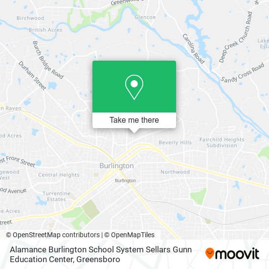 Alamance Burlington School System Sellars Gunn Education Center map