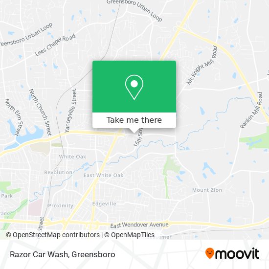 Mapa de Razor Car Wash