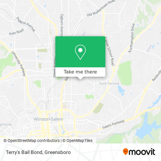 Terry's Bail Bond map