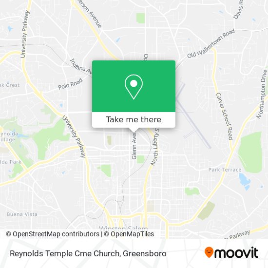Reynolds Temple Cme Church map