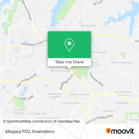 Allegacy FCU map