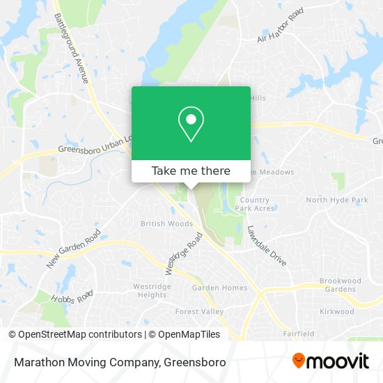 Marathon Moving Company map