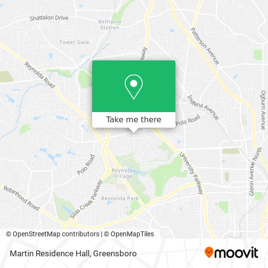 Martin Residence Hall map