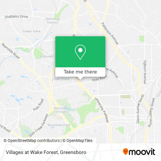 Mapa de Villages at Wake Forest