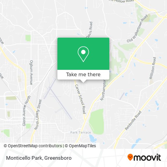 Mapa de Monticello Park