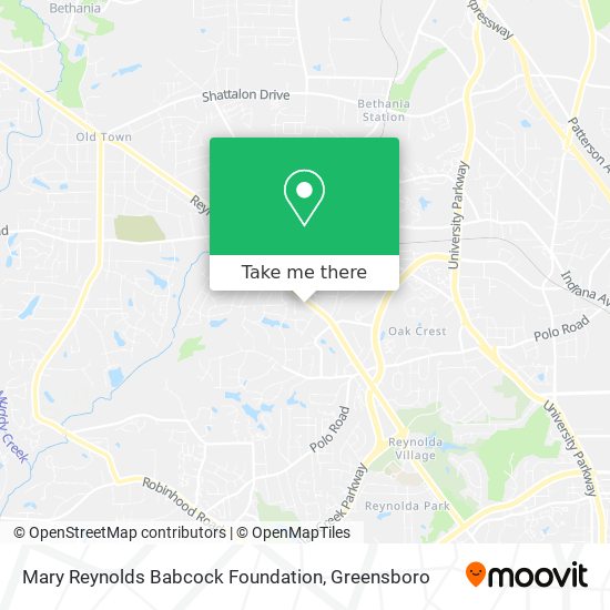 Mary Reynolds Babcock Foundation map