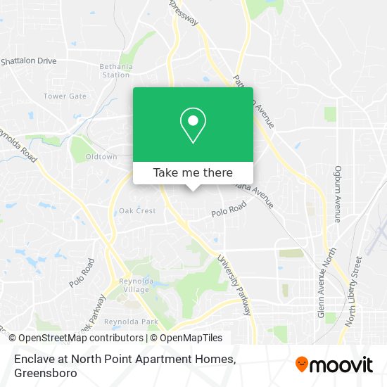 Enclave at North Point Apartment Homes map