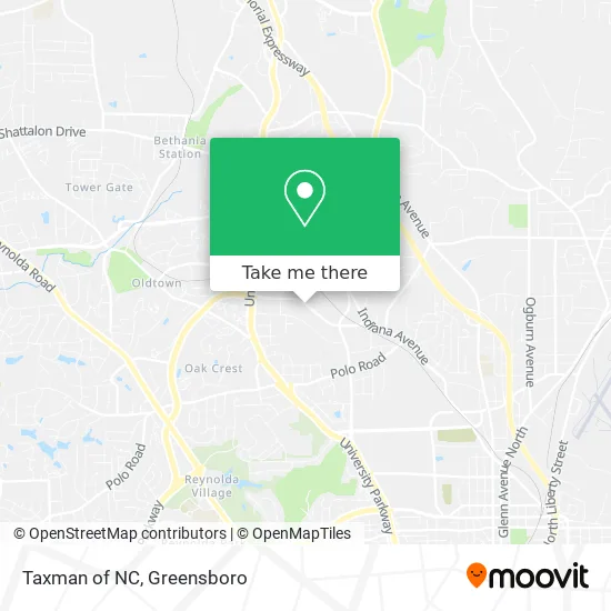 Mapa de Taxman of NC