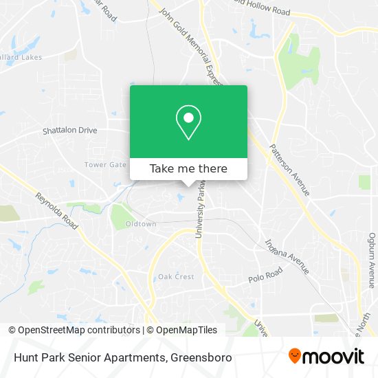 Mapa de Hunt Park Senior Apartments