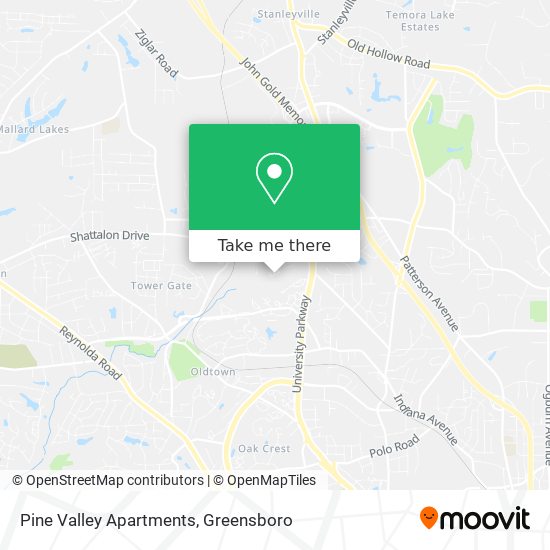 Mapa de Pine Valley Apartments