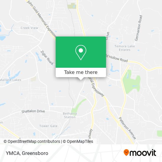 YMCA map