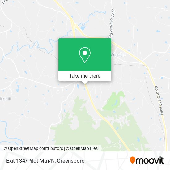 Exit 134/Pilot Mtn/N map