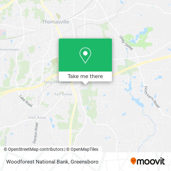 Woodforest National Bank map