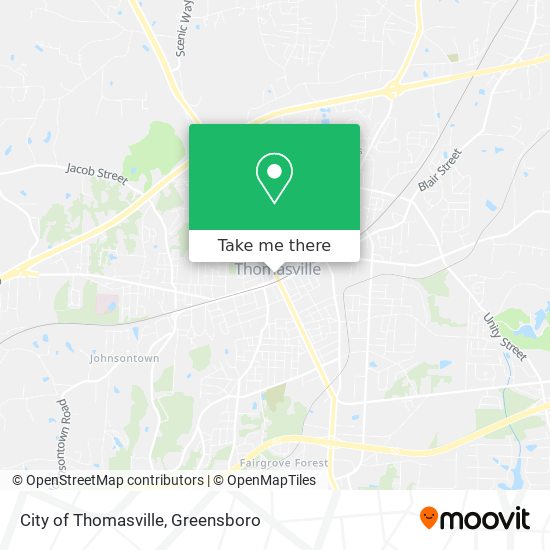 Mapa de City of Thomasville
