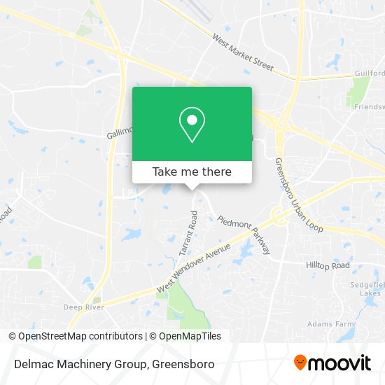 How to get to Delmac Machinery Group in Greensboro by Bus?