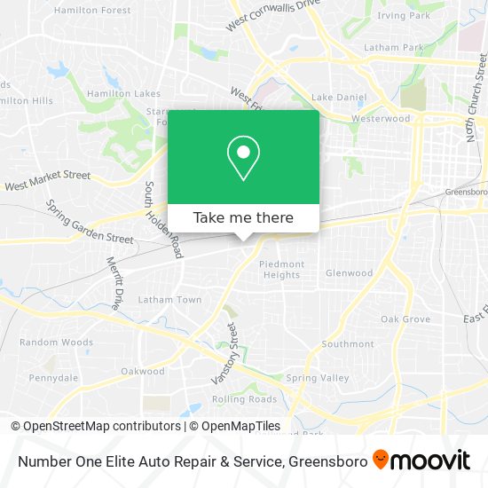 Mapa de Number One Elite Auto Repair & Service
