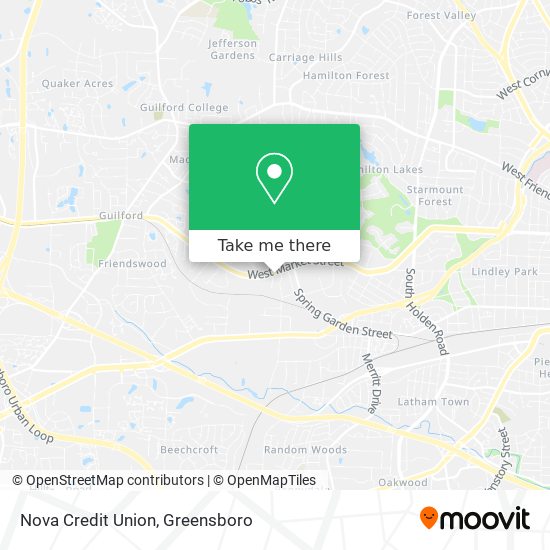 Mapa de Nova Credit Union