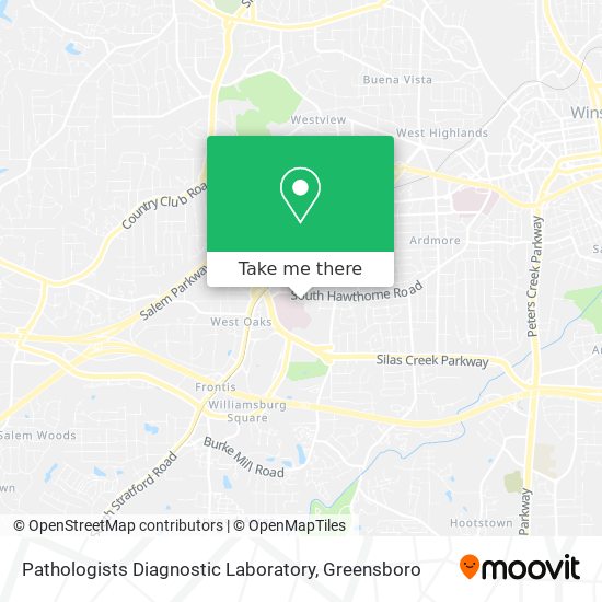 Pathologists Diagnostic Laboratory map