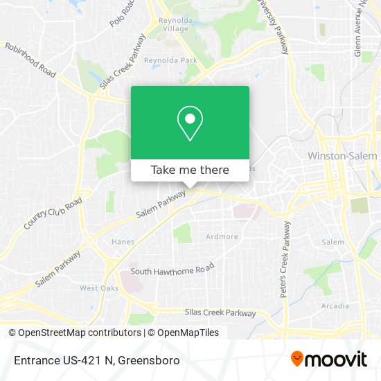 Mapa de Entrance US-421 N