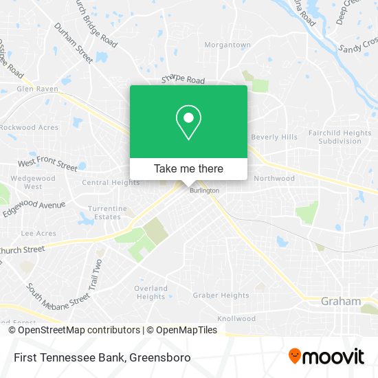 First Tennessee Bank map