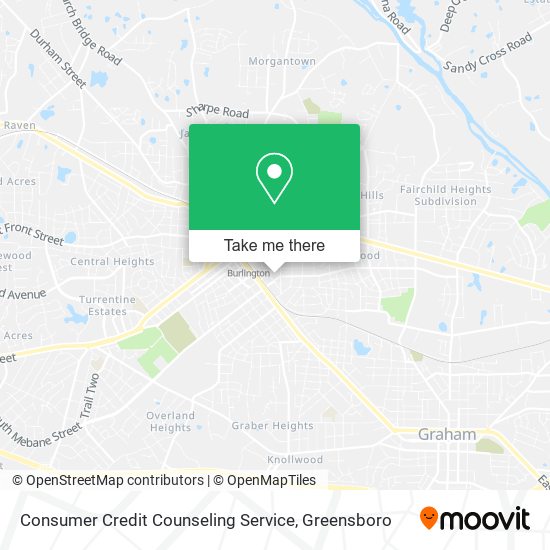 Consumer Credit Counseling Service map