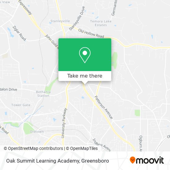 Mapa de Oak Summit Learning Academy