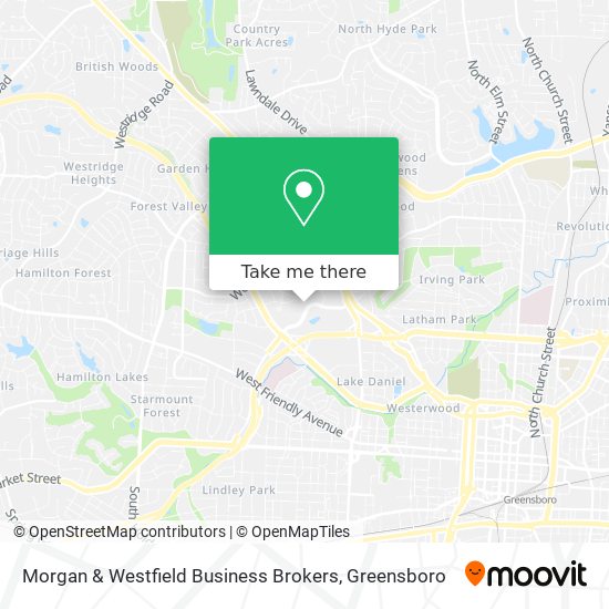 Morgan & Westfield Business Brokers map