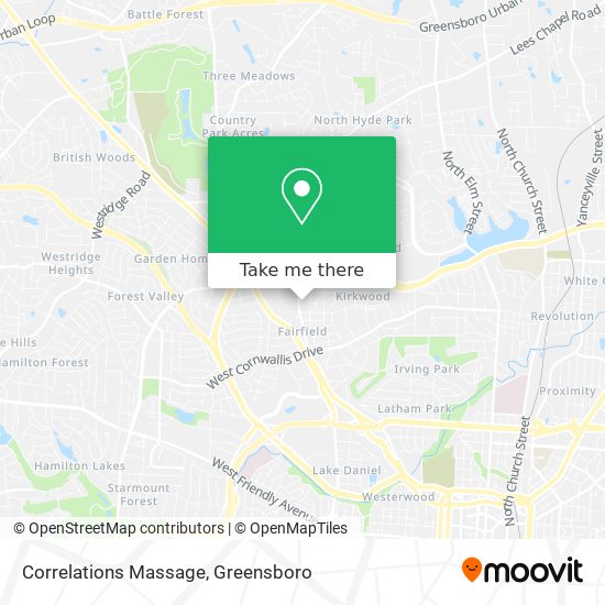 Correlations Massage map