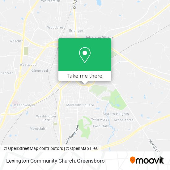 Mapa de Lexington Community Church