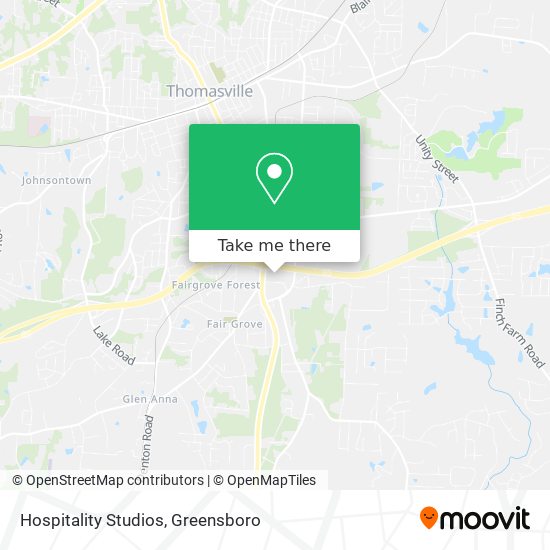 Hospitality Studios map
