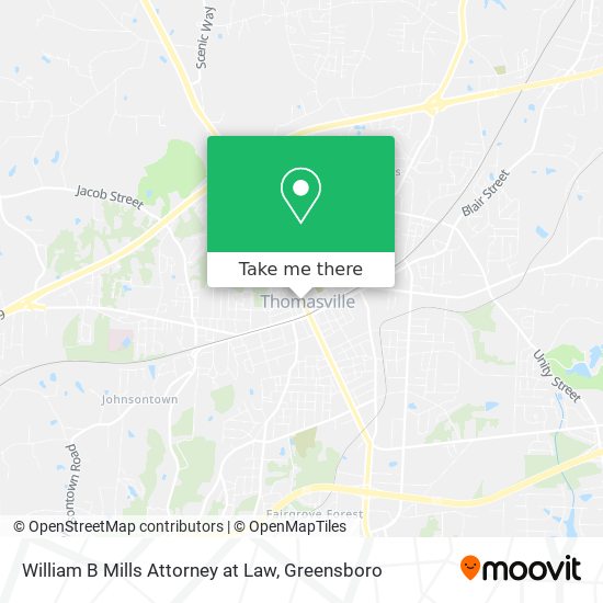 Mapa de William B Mills Attorney at Law