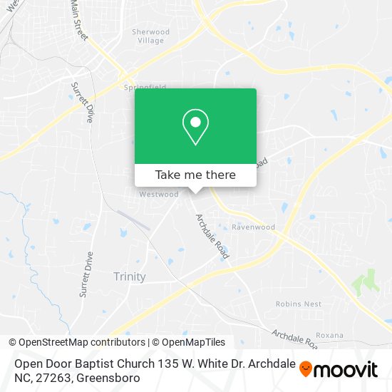 Open Door Baptist Church 135 W. White Dr. Archdale NC, 27263 map