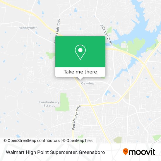 Mapa de Walmart High Point Supercenter