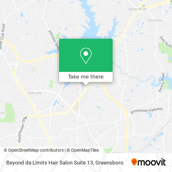 Mapa de Beyond da Limits Hair Salon Suite 13