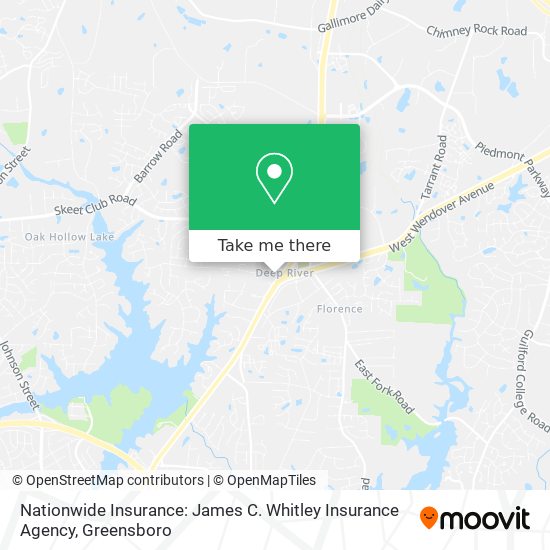 Nationwide Insurance: James C. Whitley Insurance Agency map