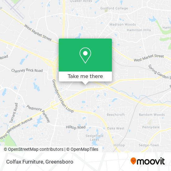 Mapa de Colfax Furniture