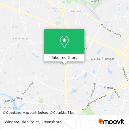 Mapa de Wingate-High Point
