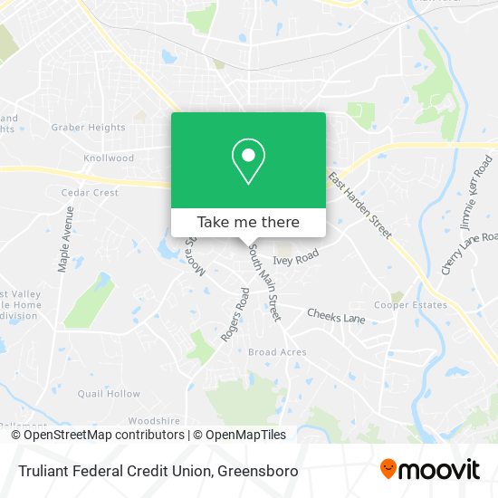 Mapa de Truliant Federal Credit Union