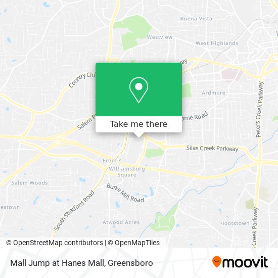 Mall Jump at Hanes Mall map