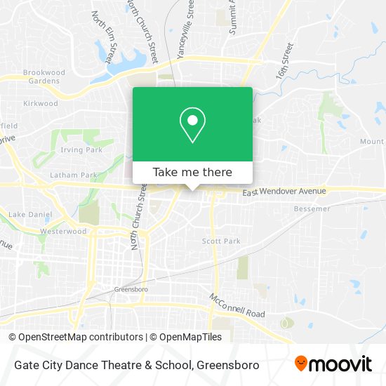 Mapa de Gate City Dance Theatre & School